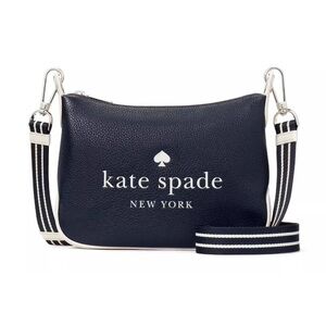 New Kate Spade Rosie Small Crossbody Pebbled Leather Blazer Blue Multi